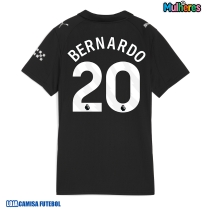 Camisa de Futebol Manchester City Bernardo Silva #20 Equipamento Secundário Mulheres 2025-26 Manga Curta